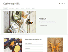 Tablet Screenshot of catherinemillsartist.com